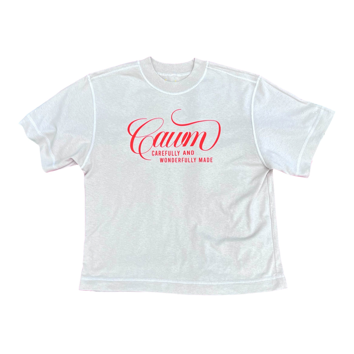 "STAY CAWM" Mid Length Tee