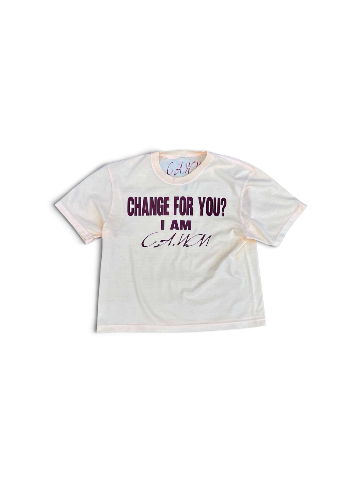 "CAWM CROP" Womens Boxy Tee